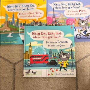Usborne Kitty Kat Adventure Book Set - Yellow, Blue, Purple